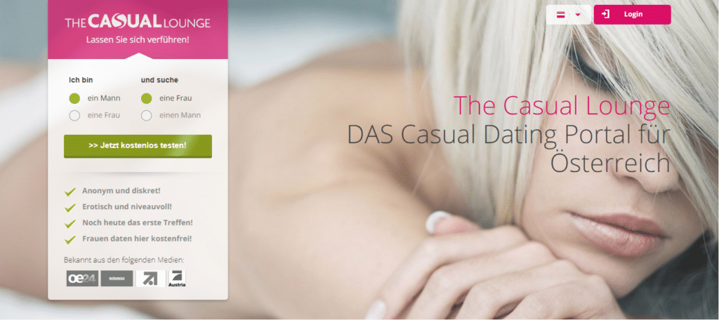 The Casual Lounge - Die besten Casual Dating Seiten - Screen